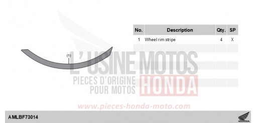 KIT,WHEEL STRIPE *NHC64M* CB750AS de 2025